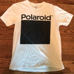 Polaroid white graphic tee shirt
